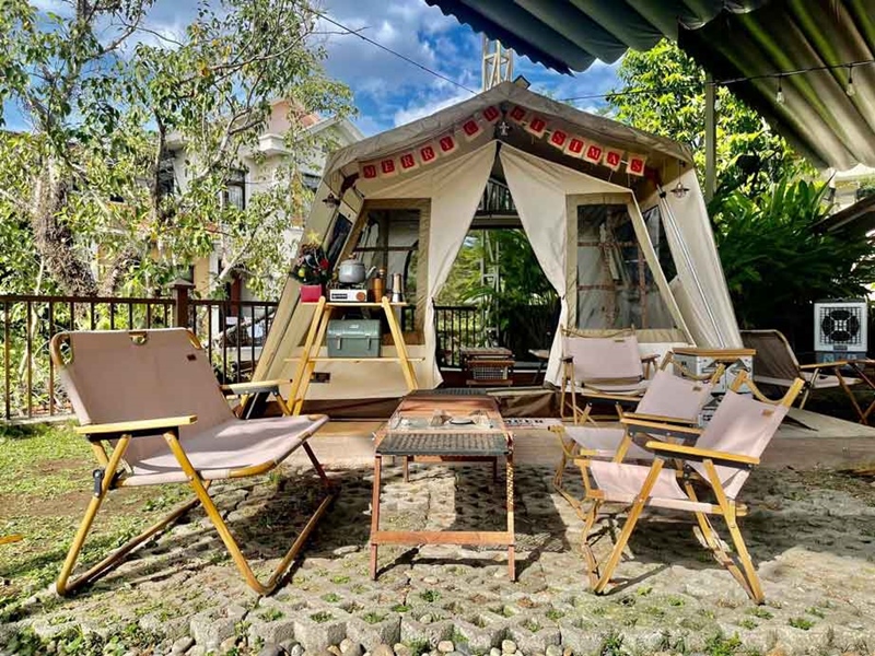 thiết kế quán cafe camping đẹp tại hcm