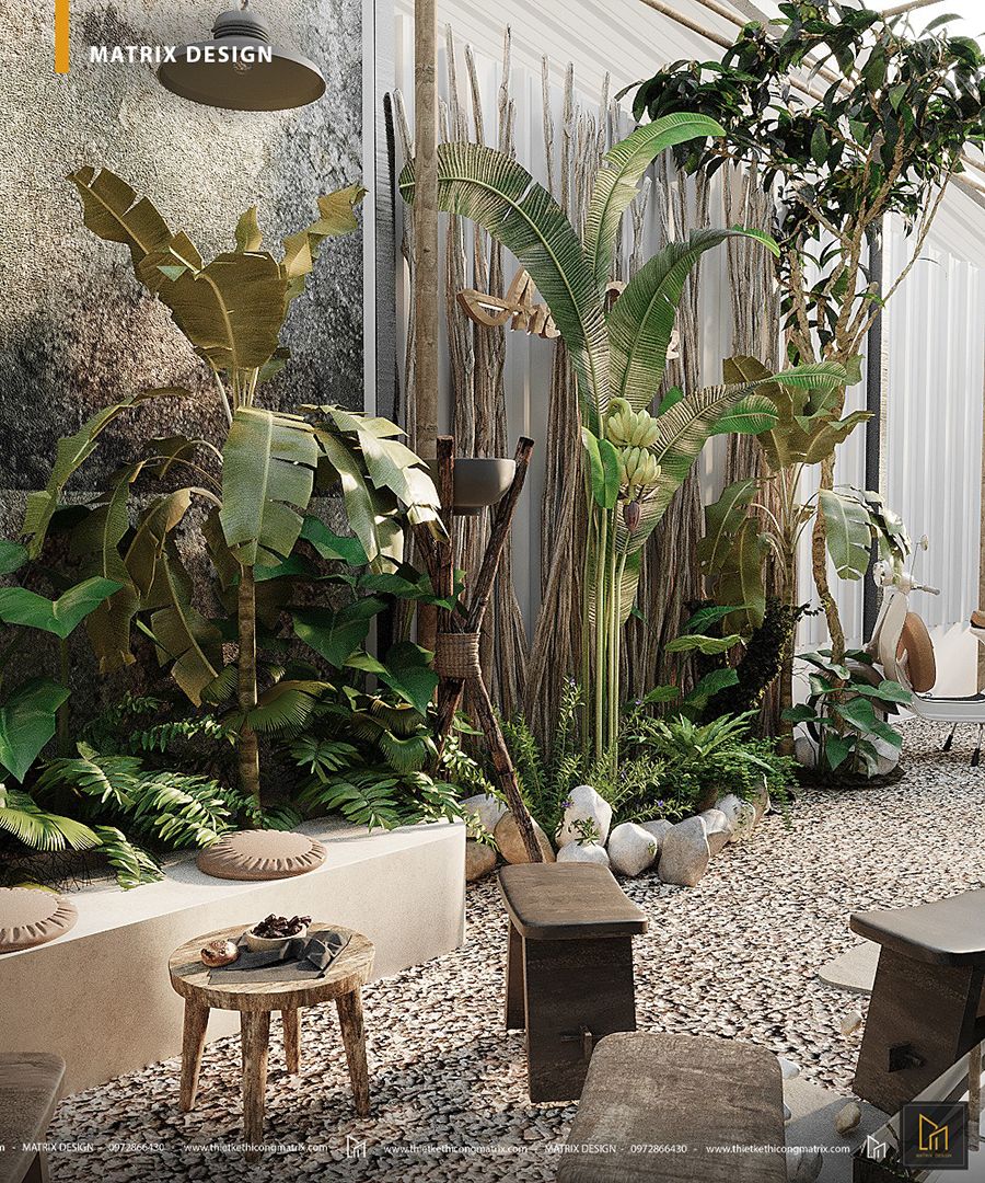 Trang trí cafe sân vườn phong cách đà lạt tại hcm