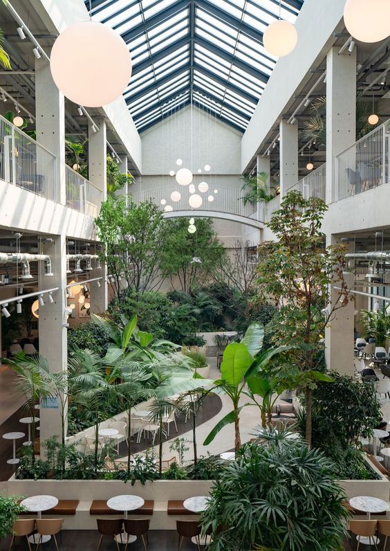 thiết kế cafe sân vườn phong cách tropical tại tphcm