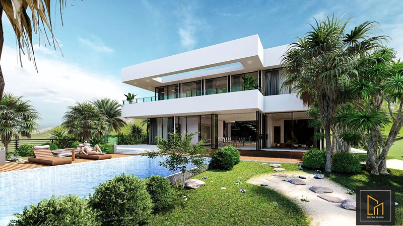 thiết kế villa sân vườn