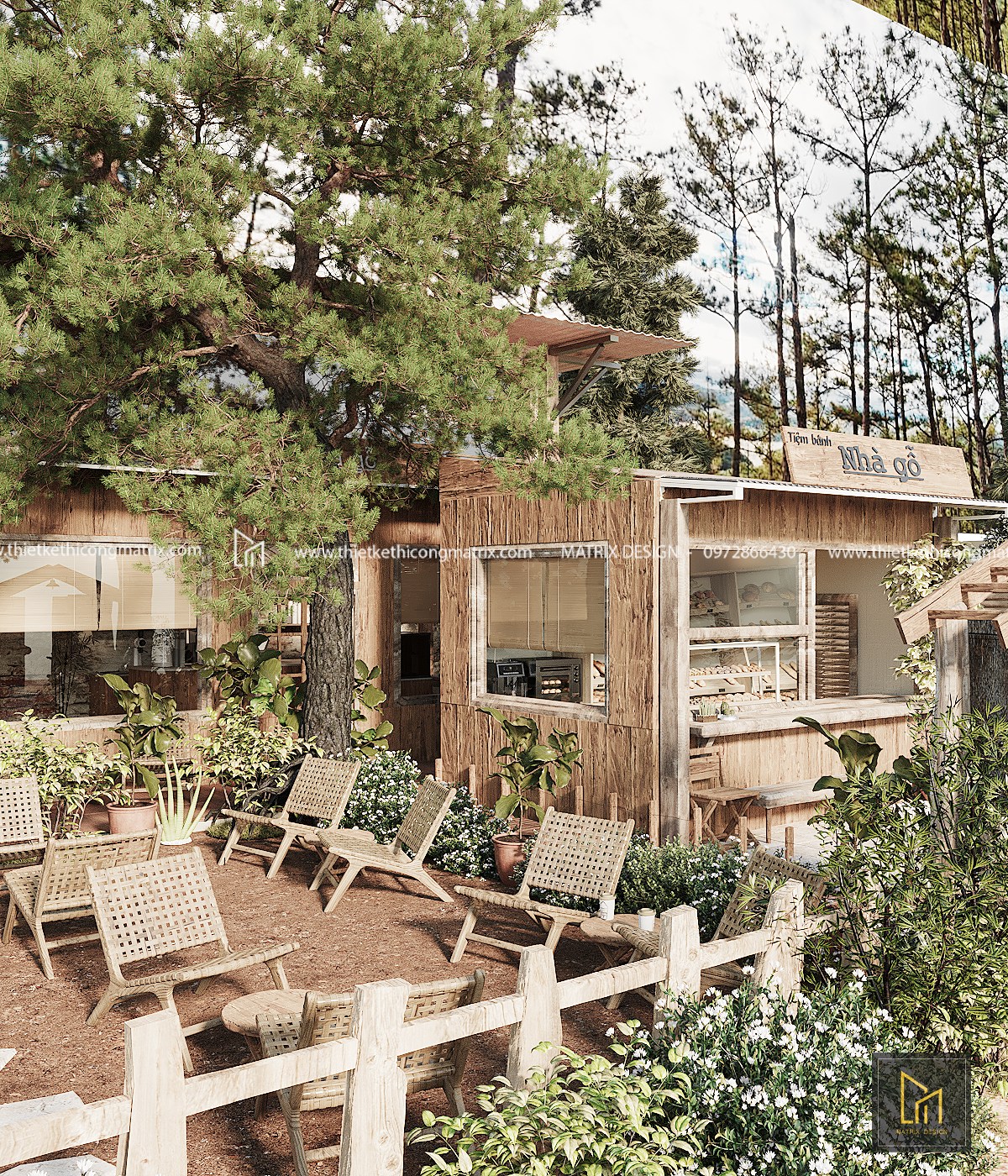 Phong cách thiết kế cafe sân vườn tại đà lạt
